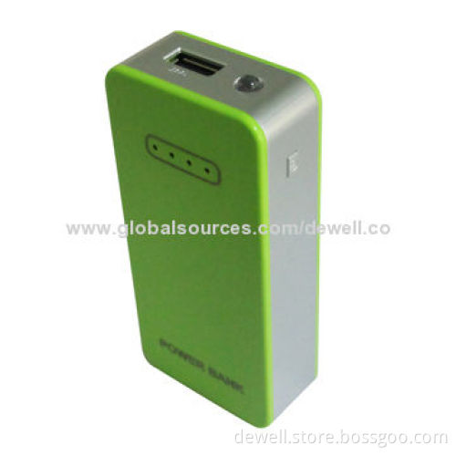 4000mAh USB Mobile Phone Chargers, Cube Shape, Mini Size, with LED Indicator and Flashlight